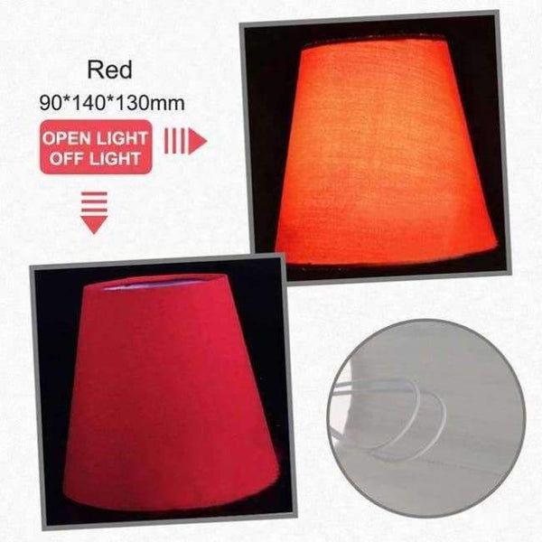 Planet Gates Red 1 American Simple Style Lamp Shade Flax PVC Lamp Shade for Candle Crystal Chandeliers Wall Lamp Light Shade Abajur 90*140*130mm