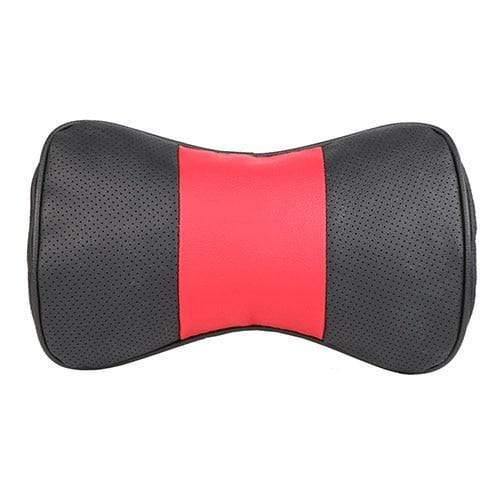 Planet Gates Red 1 pc top layer leather car Headrest support neck/Auto seat safety pillow cowhide/ O SHI CAR pillow protection cervical spine