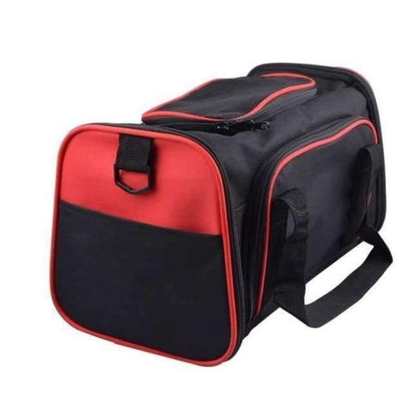 Planet Gates Red 1 Side Expand / for inner 7kgs pets Expandable Portable Pet Dog Car Travel Bag For Small Dogs Oxford Breathable Cat Carrier Outdoor Car Travel Accessories