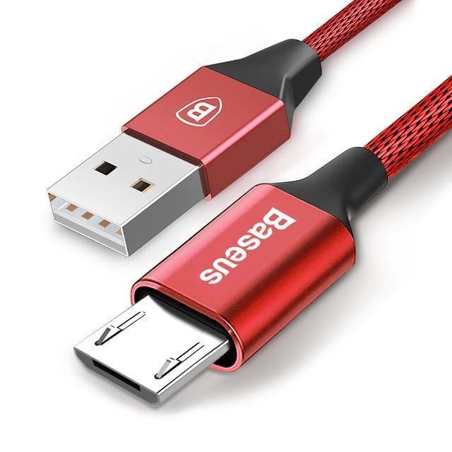 Planet Gates Baseus Micro USB Cable Fast Charging Data Charge Cord Microusb Charger Cable For Samsung Xiaomi Redmi Android Mobile Phone Cable