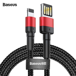 Planet Gates Red / 100cm Baseus USB Cable For iPhone XS Max XR X 8 7 6 6s Plus 5 5S SE iPad Pro 2.4A Fast Charging Charger Data Cord Mobile Phone Cables