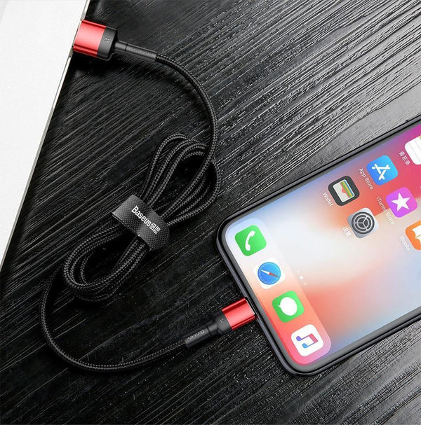 Planet Gates Red / 100cm Baseus USB Cable For iPhone XS Max XR X 8 7 6 6s Plus 5 5S SE iPad Pro 2.4A Fast Charging Charger Data Cord Mobile Phone Cables