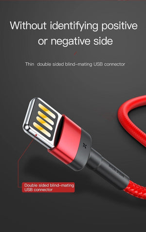 Planet Gates Red / 100cm Baseus USB Cable For iPhone XS Max XR X 8 7 6 6s Plus 5 5S SE iPad Pro 2.4A Fast Charging Charger Data Cord Mobile Phone Cables