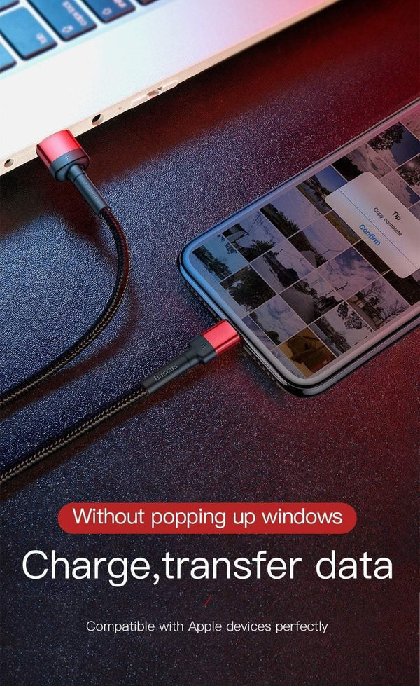 Planet Gates Red / 100cm Baseus USB Cable For iPhone XS Max XR X 8 7 6 6s Plus 5 5S SE iPad Pro 2.4A Fast Charging Charger Data Cord Mobile Phone Cables