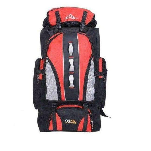 Planet Gates red 100L Outdoors Sports Bags Waterproof Nylon Backpack Women Men Hiking Camping Climbing Fishing Rucksack Bag XA769A