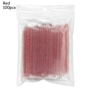 Planet Gates Red 100Pcs 25/50/100Pcs Reusable Crystal Stick Double End Nail Art Cuticle Pusher Cuticle Remover Tool Pedicure Care Nails Manicures Tools