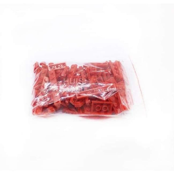 Planet Gates Red 100pcs/lot Construction Building Blocks Set Children Birkcs Parts Mix 8 Size DIY Model Building Figure Eduational Toys For Kids