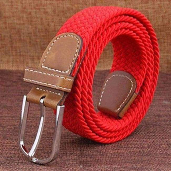 Planet Gates Red / 105cm 25to32Incn 2018 off white Waist Belt Canvas Stretch Braided Elastic Stretch Woven Leather Belt Hot Metal Stretch Belt For Men and woman B15