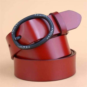 Planet Gates Red / 105cm LannyQveen fashion colorful Female belt Cowskin Designer Belt Ladies 100% Genuine Leather Jeans Belts For Women