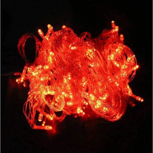 Planet Gates red / 10m 100leds / 220V EU plug Kingoffer10M 30M 50M 100M LED String Light 110V 220V Waterproof Fairy Holiday Light for Christmas Festival Party Xmas Decoration