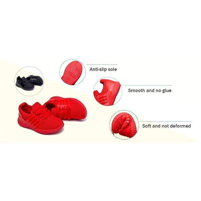 Planet Gates Big Size Comfortable Lacing-up Red Black Baby Shoes Outdoor Fashion Casual Sneakers Child Flats B1807