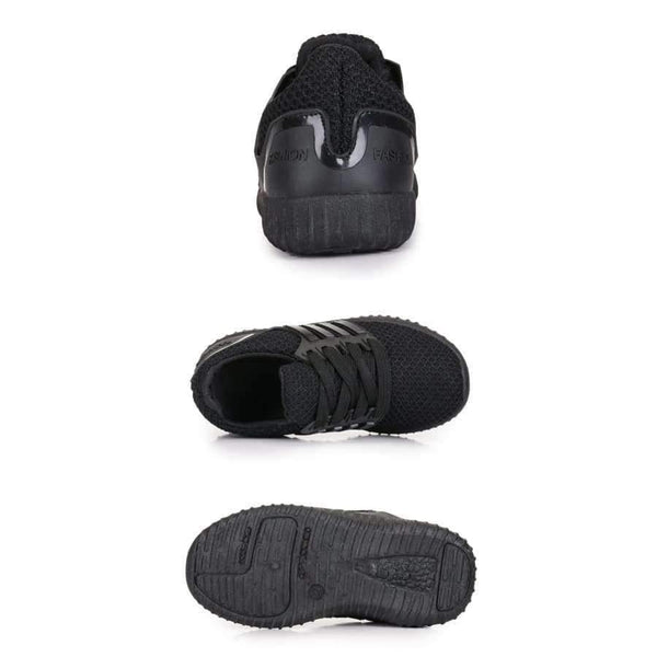 Planet Gates Red / 11 Big Size Comfortable Lacing-up Red Black Baby Shoes Outdoor Fashion Casual Sneakers Child Flats B1807