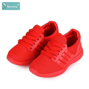 Planet Gates Red / 11 Big Size Comfortable Lacing-up Red Black Baby Shoes Outdoor Fashion Casual Sneakers Child Flats B1807