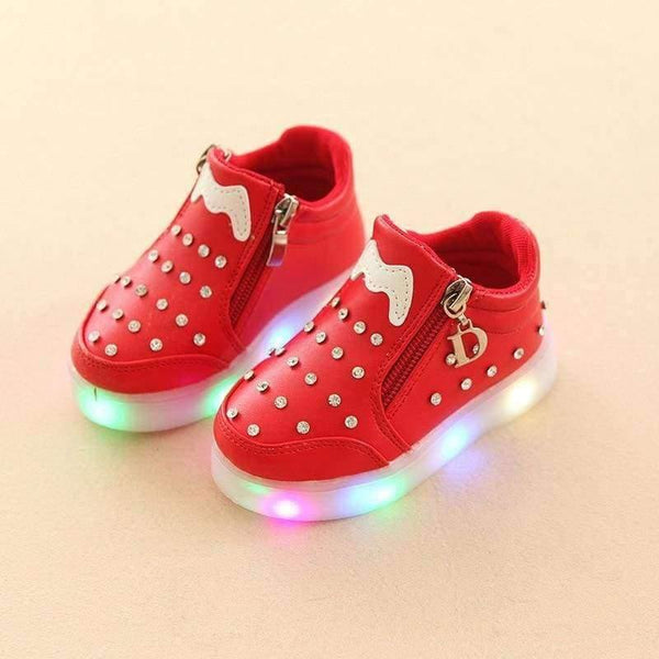 Planet Gates red / 11 Fashion lighted colorful kids sneakers Cool high quality baby toddler first walkers casual hot sales baby boys girls shoes