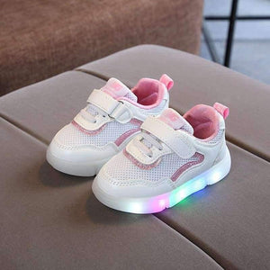 Planet Gates Red / 11 Footwear breathable baby first walkers cute LED patch baby boys girls shoes high quality infant tennis Lovely girls boys shoes