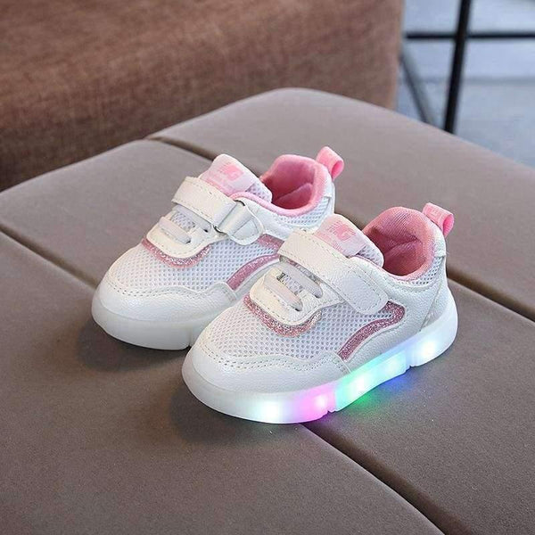 Planet Gates Red / 11 Footwear breathable baby first walkers cute LED patch baby boys girls shoes high quality infant tennis Lovely girls boys shoes