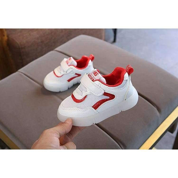 Planet Gates Red / 11 Footwear breathable baby first walkers cute LED patch baby boys girls shoes high quality infant tennis Lovely girls boys shoes