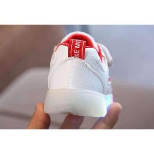 Planet Gates Red / 11 Footwear breathable baby first walkers cute LED patch baby boys girls shoes high quality infant tennis Lovely girls boys shoes