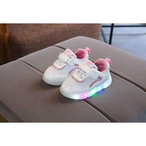 Planet Gates Red / 11 Footwear breathable baby first walkers cute LED patch baby boys girls shoes high quality infant tennis Lovely girls boys shoes