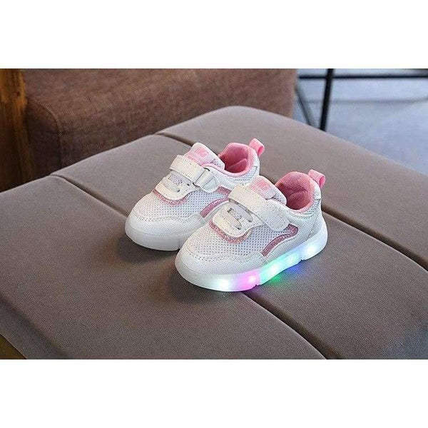 Planet Gates Red / 11 Footwear breathable baby first walkers cute LED patch baby boys girls shoes high quality infant tennis Lovely girls boys shoes