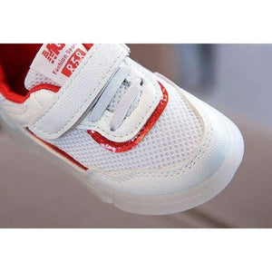Planet Gates Red / 11 Footwear breathable baby first walkers cute LED patch baby boys girls shoes high quality infant tennis Lovely girls boys shoes