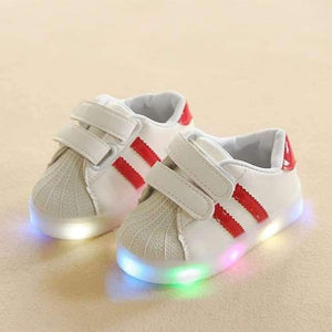 Planet Gates Red / 11 LED lighting up shoes kids all seasons running sports sneakers children excellent Lovely boys girls baby shoes