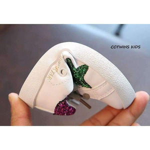 Planet Gates Red / 11 Toddler Fashion Sport Lace-Up Shoe Baby Girl Kid Glitter Sneaker Children Pu Leather Breathable Trainer F1830