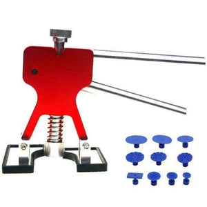 Planet Gates Red / 11Pcs Paintless Dent Repair Tools Dent Removal Dent Puller Tabs Dent Lifter Hand Tool Set Car Body Repair Kit Auto Hand Tools
