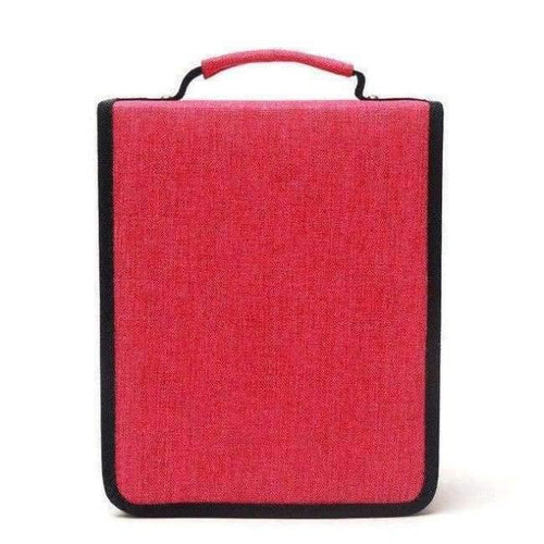 Planet Gates Red 120 Holes pens Pencils writing Large Portable Bag Leather Capacity Pencil box For Students Painting Sketch Art Supplies etui