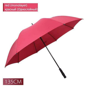 Planet Gates red-135CM 130cm large umbrella male golf rain umbrella windproof double-layer auto-open long handle umbrella female male