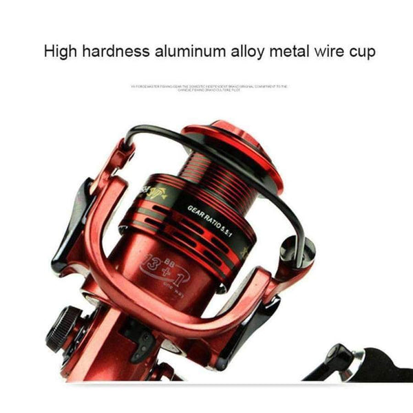 Planet Gates Red / 14 / 4000 Series, China Fishing Reels 13+1BB 5.5:1 Full Metal for fish feeder baitcasting reel spinning reels for rod
