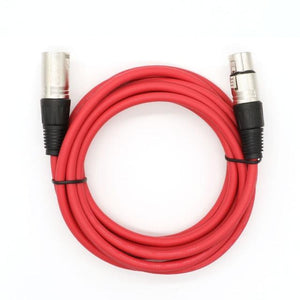 Planet Gates Red / 15m Balanced XLR Cable 3 Pin Male to Female Snake Cord Professional Microphone Cable for Recording,Mixing,Amplifier