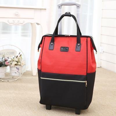 Planet Gates Red / 16" Oxford Cloth Waterproof Maletas De Viaje Con Ruedas Envio Suitcases Luggage Set Rolling Travel Bag Fixed Casters