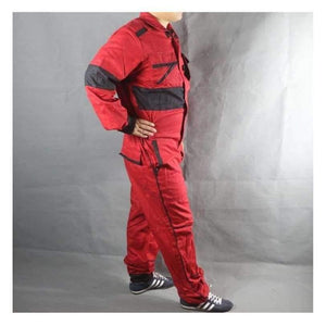 Planet Gates Red / 175-88A / United States Work Coveralls Welding Fireproof Work Clothing Long Sleeve Overalls For Worker Repairman Machine Auto Repair Factory Uniforms