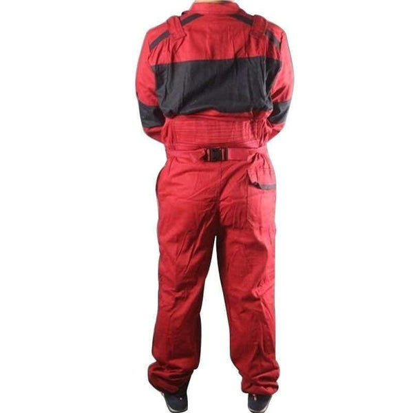 Planet Gates Red / 175-88A / United States Work Coveralls Welding Fireproof Work Clothing Long Sleeve Overalls For Worker Repairman Machine Auto Repair Factory Uniforms