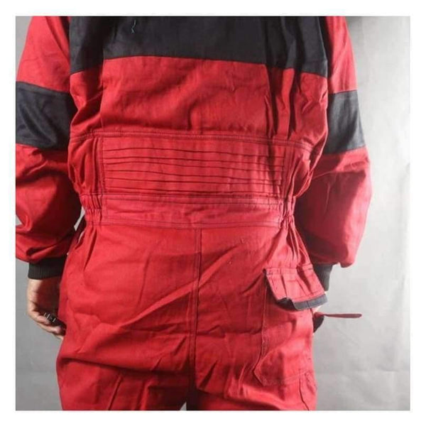 Planet Gates Red / 175-88A / United States Work Coveralls Welding Fireproof Work Clothing Long Sleeve Overalls For Worker Repairman Machine Auto Repair Factory Uniforms