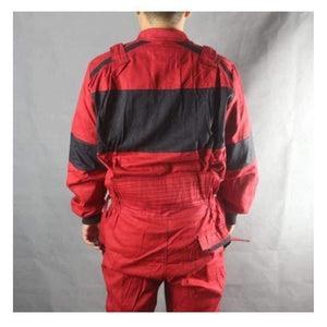Planet Gates Red / 175-88A / United States Work Coveralls Welding Fireproof Work Clothing Long Sleeve Overalls For Worker Repairman Machine Auto Repair Factory Uniforms