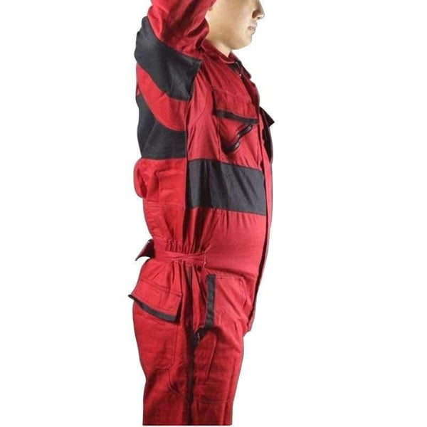 Planet Gates Red / 175-88A / United States Work Coveralls Welding Fireproof Work Clothing Long Sleeve Overalls For Worker Repairman Machine Auto Repair Factory Uniforms