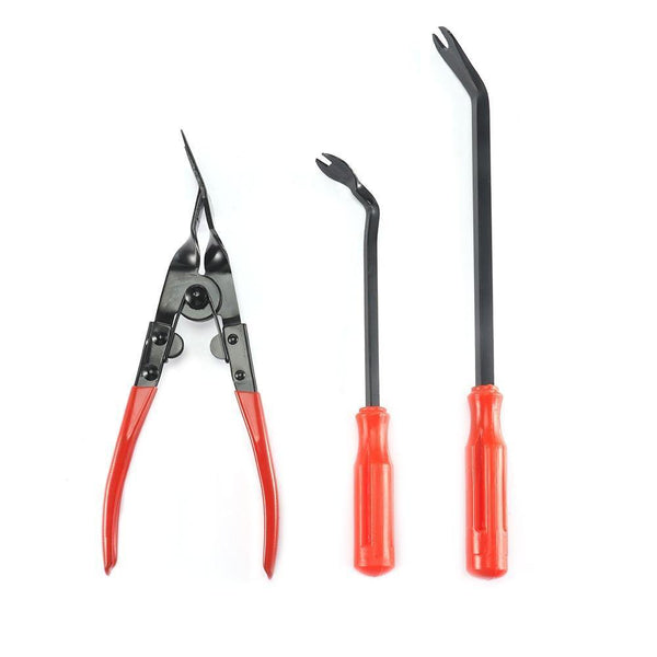 Planet Gates Red 19pcs/set Auto Car Radio Panel Door Clip Panel Trim Dash Audio Removal Installer Pry Kit Repair Tool Car-Styling