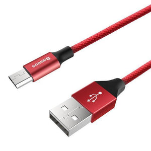 Planet Gates Red / 1m Baseus Micro USB Cable For Xiaomi Redmi Note 5 Pro 4X 4 Charger Cable For Samsung Huawei USB Phone Charger Charging Data Cable