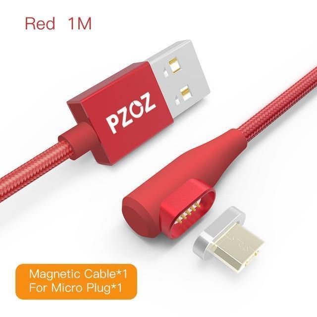 Planet Gates Black 1m For micro / 1M PZOZ 90 degree Micro USB Magnetic Cable Fast Charging Adapter Phone Cables Microusb Android Data Charger For Xiaomi redmi Tablet