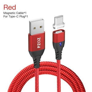 Planet Gates Red 1m For Type C / 1m PZOZ 5A Magnetic Cable Micro usb Type C Super Fast Charging Phone Microusb Type-C Magnet Charger usb c For iphone huawei xiaomi