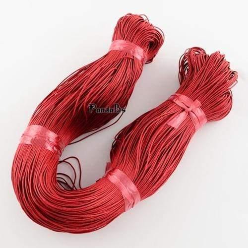 Planet Gates Red 1mm 400m/bundle Cotton Wax Beading Cord Thread for Necklace  Bracelet Jewelry Making Findings Accessories Hot Discount