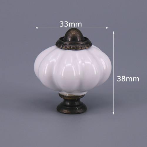 1x Classic White  Porcelain/Ceramic Drawer Pull Knob Cabinet Cupboard Door Handle Knob