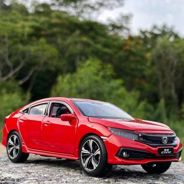 Planet Gates Red 2 1:32 HONDA CIVIC TYPE R Alloy Sports Car Model Diecasts & Toy Vehicles Metal Car Model Sound Light Collection Childrens Toy Gift