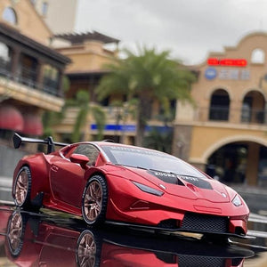Planet Gates Red 2 1:32 HURACAN ST EVO Alloy Sports Car Model Diecast & Toy Vehicle Metal Toy Car Model Simulation Sound Light Collection Kids Gift