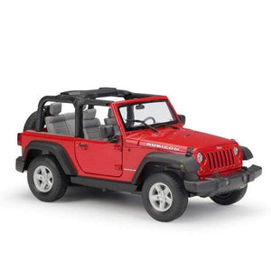 Planet Gates Red 2 Model Car 1:24 Scale 2007 Jeep Wrangler Diecast Car Simulator Alloy Off-Road Metal Classic Toy Car For Kid Gift Collection