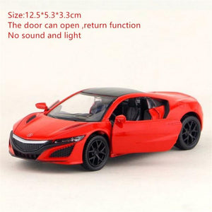 Planet Gates Red 2 New 1:32 Acura NSX Alloy Sports Car Model Diecast & Toy Vehicles Metal Super Car Model Simulation Sound Light Childrens Toy Gift