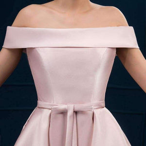 Planet Gates Red / 2 New arrival simple cocktail party Dresses Vestido de Festa boat neck lace-up short style dresses satin ribbons bow