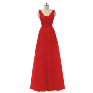 Planet Gates Red / 2 V-neck Evening Dress Robe De Soiree 2018 High Quality Grey Tulle With Applique Evening Dresses Real Photo Vestido De Festa